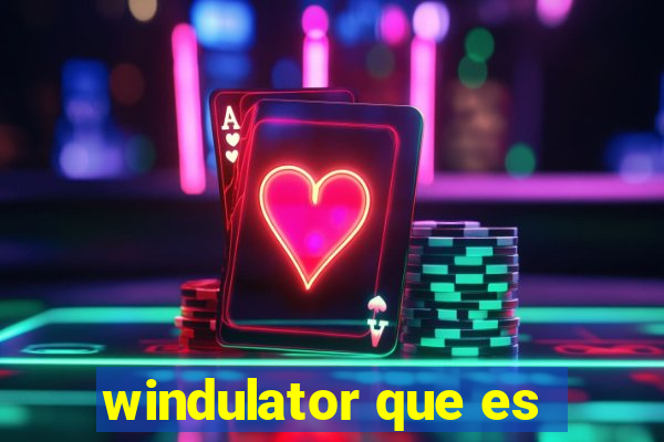 windulator que es